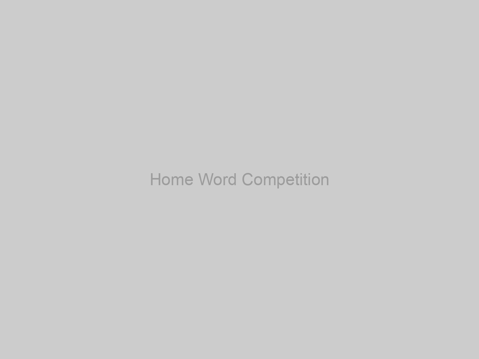 Home Word Competition